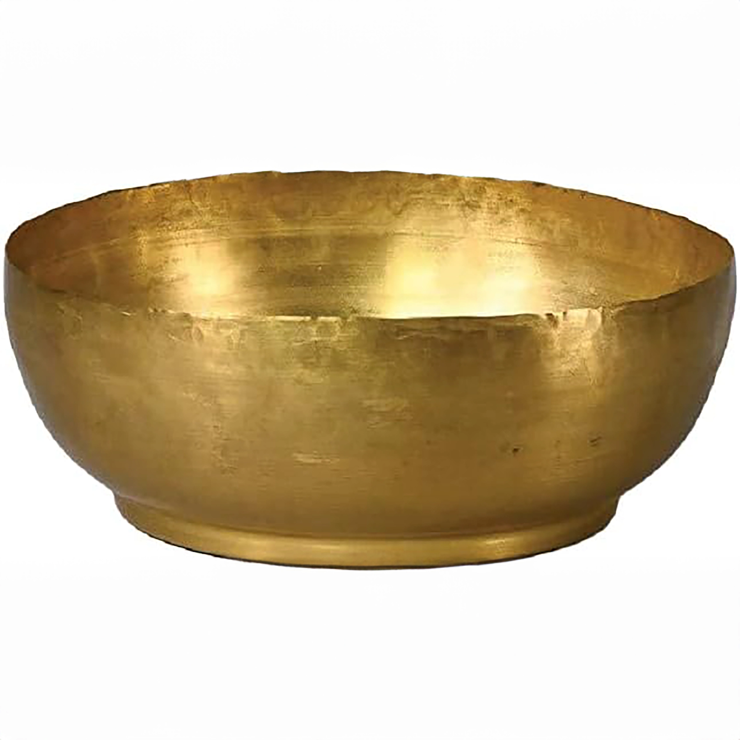 mpty antique brass bowl by Serene Spaces Living, showcasing the beauty of simplicity and vintage charm.